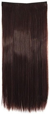 

Majik Best Quality Single Pcs Synthetic 24 inch Dark brown Hair Extension