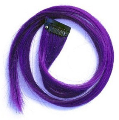 

WigOWig Long single clip with purple Hair Extension