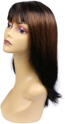 

Wig-O-Mania Ruchita Japanese Fibre Natural Black with Auburn Hair Extension