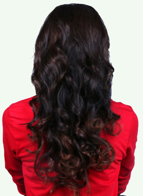 

Krome 1B/4 Ombre Full Head 120 Grams Remy Bleached Stitched Human Extensions 20 Inches Hair Extension