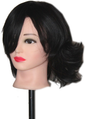 

Ritzkart Natural Looks Korean Fiber Synthetic Wig Black Natural Short Cut Hair Extension