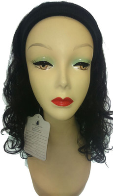 

Wig-O-Mania Maria Synthetic Long Stylish with Headband Black Hair Extension