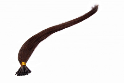 

Krome #4 Chocolate Brown I-Tips Remy Human Pre Bonded Tips Extensions 20 Inches Hair Extension