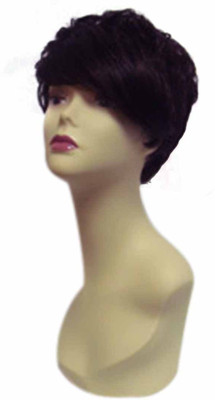 

Wig-O-Mania Selina Syn Fibre Short Natural Black With Dark Auburn Hair Extension