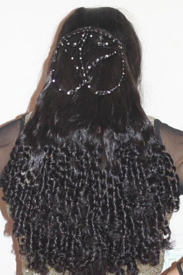 

Ritzkart Stone Studded Curly PARTY Clip-on Extension Hair Extension