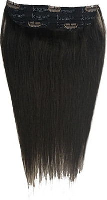 

Krome Natural Black 5 Clips Remy Thinned Stitched Human Extensions 18 Inches Hair Extension