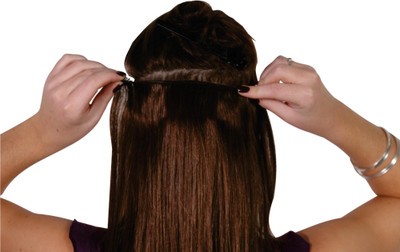 

Majik Best Quality 120 Gm Single Pcs Medium Brown 28 Inch Human Hair Extension