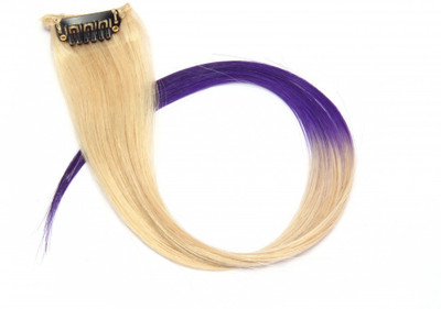 

Krome Neon Violet Single Remy Bleached Stitched Human Extensions 12 Inches Hair Extension