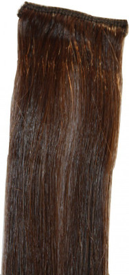 

Krome 4 Dark Brown Single Remy Bleached Stitched Human Extensions 14 Inches Hair Extension