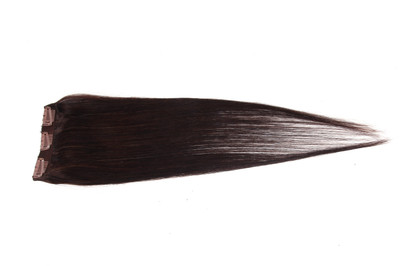 

Krome Elegant Brown 3 Clips Remy Bleached Stitched Human Extensions 16 Inches Hair Extension