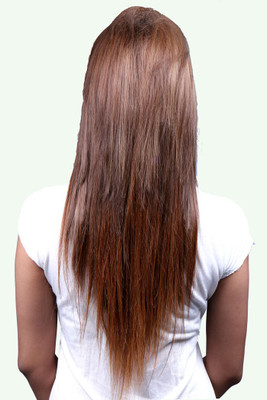 

Krome Honey Combe Full Head 120 Grams Remy Bleached Stitched Human Extensions 20 Inches Hair Extension