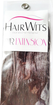 

Hairwits Human Extensions- For Added Length and Volume- Brown-Straight Hair Extension