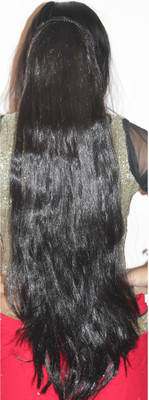 

Ritzkart Stone Studded Straight PARTY Clip-on Extension Hair Extension