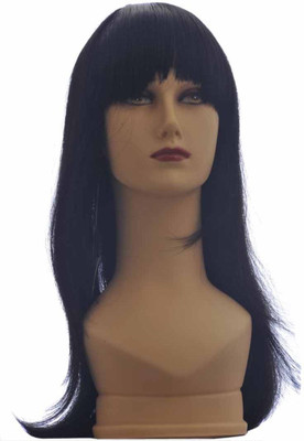 

Wig-O-Mania Ruchita Long Stylish Fringe Syn Wig Black Hair Extension