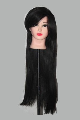 

Ritzkart Original Korean Fiber Synthetic Wig Black Natural Strait Long Hair Extension