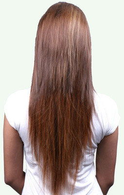 

Krome 4/12 Mix Highlights Full Head 120 Grams Remy Bleached Stitched Human Extensions 20 Inches Hair Extension