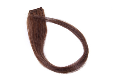 

Krome SHP#10 Caramel Brown Single Remy Bleached Stitched Human Extensions 18 Inches Hair Extension