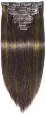 

Kabello Synthetic Straight 7Pcs with Golden Highlight Hair Extension