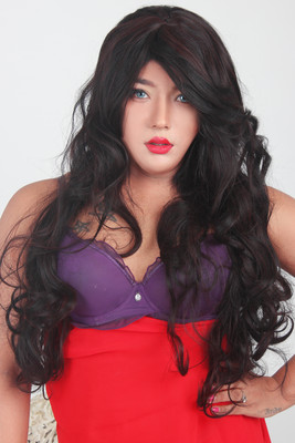 

Ritzkart Women Fibre Synthetic wavy curly Long hair wig Hair Extension