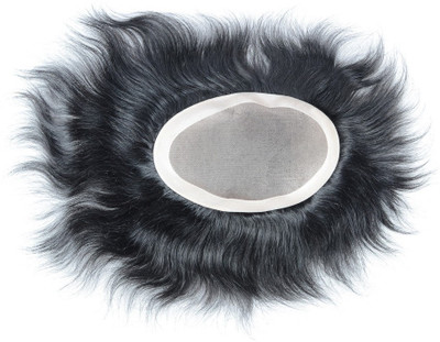 

F&C Monofilament Regular Toupee Straight Color Natural Black Hair Extension