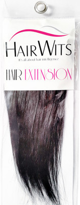 

Hairwits Set of 5-Human Extensions- For Added Length and Volume- Black-Straight Hair Extension