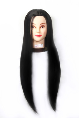 

Ritzkart Ritzkart Silky imported soft Black dummy for Practise/Cutting /Makeup / styling For Trainers Hair Extension