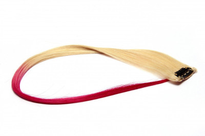 

Krome Neon Pink Single Remy Bleached Stitched Human Extensions 18 Inches Hair Extension