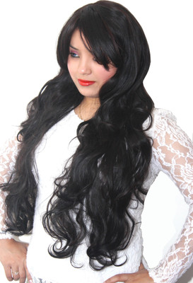 

Ritzkart Women Fibre Synthetic wavy curly Long hair wig Hair Extension