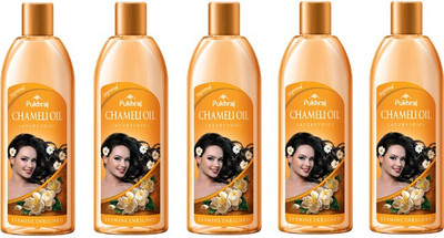 

Pukhraj Pack of 5 Chameli (200 ml each) Hair Oil(1000 ml)