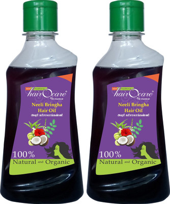 

Hairocare Neeli Bringha - Black & Shiny - Pack of 2 x 200 ml Hair Oil(400 ml)
