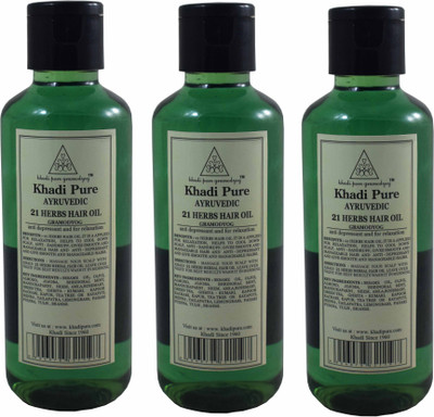 

Khadi Pure 21 Herbs Herbal Ayurvedic Hair Oil(630 ml)