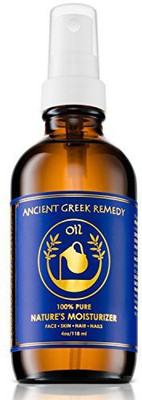 

Ancient Greek Remedy Oil Moisturizer for Skin, Hair, Face, Scalp, Cuticle, Nails & Foot. Pure Blend of Olive oil, Almond oil, Lavender oil & GrapeSeed Oil with Vitamin E. Cold Pressed, Unrefined, Eczema Therapy. 4 OZ Hair Oil(118.28 ml)