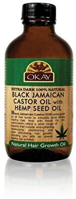 

Okay Xtra Dark Black Jamaican Castor Oil with Hemp Oil, 4 Ounce Hair Oil(118.28 ml)