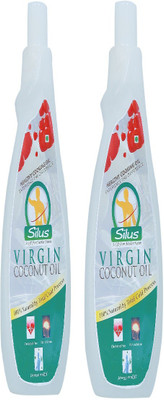 

Silus Natural Virgin Coconut Cold Processed Centrifuged Technology Pack of 2 Hair Oil(500 ml)