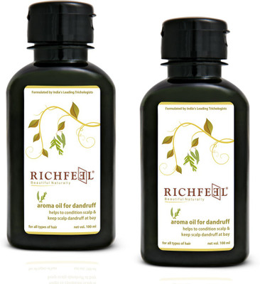

Richfeel Dandruff Oil 100ml (Pack Of 2) Hair Oil(200 ml)