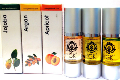 

GK Naturals Hairgrowth Premium Combo - Argan, Apricot, Jojoba Hair Oil(90 ml)