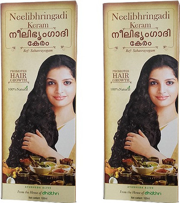 

Dhathri Neelibhringadi Keram Pack of 2 Hair Oil(100 ml)