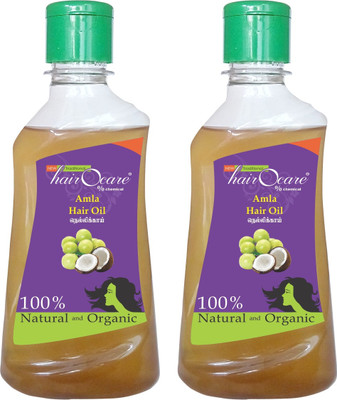 

Hairocare Amla - (Dhathri)- Conditioner & Greyness Remover - Pack of 2 X 200 ml Hair Oil(400 ml)
