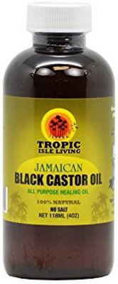 Tropic Isle Jamaican Black Castor Oil with an Applicator Hair Oil(118 ml)