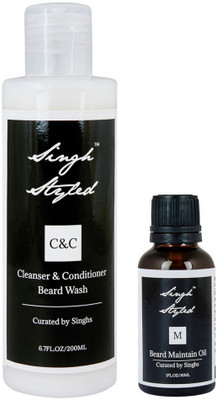 

Singh Styled Beard Maintain Combo Hair Oil(230 ml)