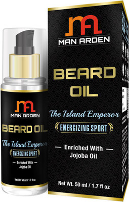 

Man Arden Beard & Mustache Oil - The Island Emperor (Energizing Sport) - With Jojoba Oil Hair Oil(50 ml)