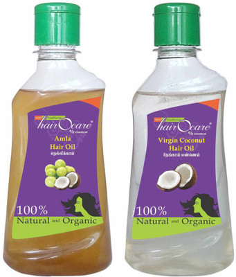 

Hairocare Amla (Dhathri 200 ml )+ Virgin Coconut (200 ml) - Conditioner & Natural Moisturizer - Hair Oil(400 ml)