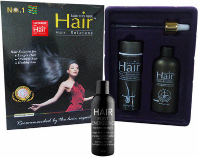 

No.1 Hair Building Fiber Hair Solutions Hair Growth Liquid 120ml, Hair Building Fiber - 30gm & Hair Growth Shampoo-100ml Hair Oil(120 ml)