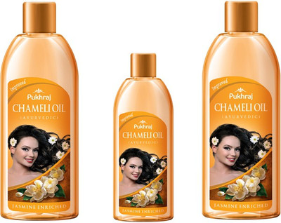 

Pukhraj Pack of 3 Chameli Hair Oil(500 ml)