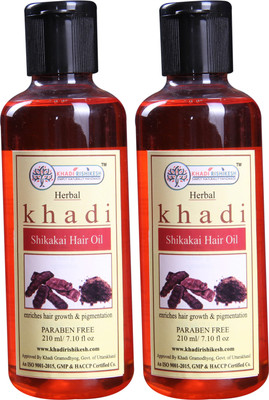 

Khadi Rishikesh Herbal Shikakai Pack of 2 Each - Hair Oil(210 ml)