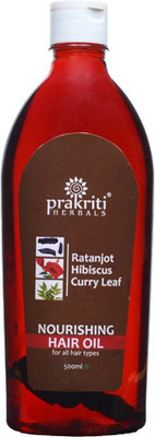 

Prakriti Herbals Nourishing Ratanjot Hibiscus Curry Leaf Hair Oil(500 ml)