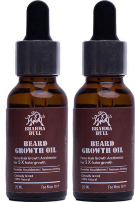 

Brahma Bull Beard Growth (Set of 2) Hair Oil(40 ml)