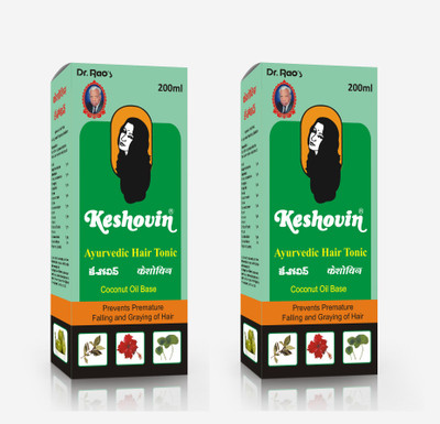 

Dr.Rao's Keshovin(Herbal Hair Oil)(Pack Of 2) Hair Oil(400 ml)