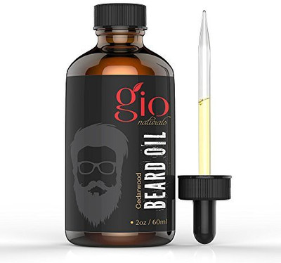 

Gio Naturals Naturals Beard Oil & Leave-In Conditioner 2oz (New Cedarwood Scent!) Eliminates Itching and Dandruff while Treating Acne and Oily Skin- Best for Grooming & Growth - Moisturizes Beard Hair and Skin Hair Oil(59.14 ml)