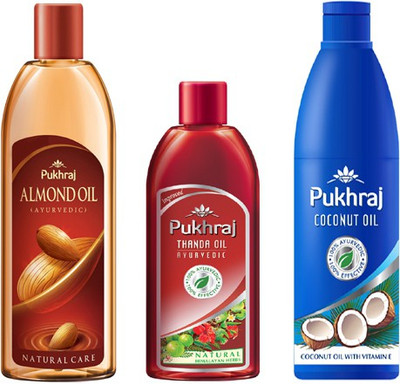 

Pukhraj Almond, Thanda and Coocnut Hair Oil(500 ml)